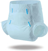 CutiePlusU Couches pour adultes, surface sèche, absorption maximale pendant la nuit, couche jetable pour incontinence – Bleu, lot de 2 (moyen 71-96 cm)