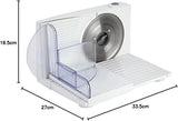 JECF0300 Trancheuse Électrique Compacte, Lame Inox Amovible, Diamètre 170 mm, Contrôle d'épaisseur 0 à 15 mm, 150 W Naty Shop Râpes et Trancheuses
