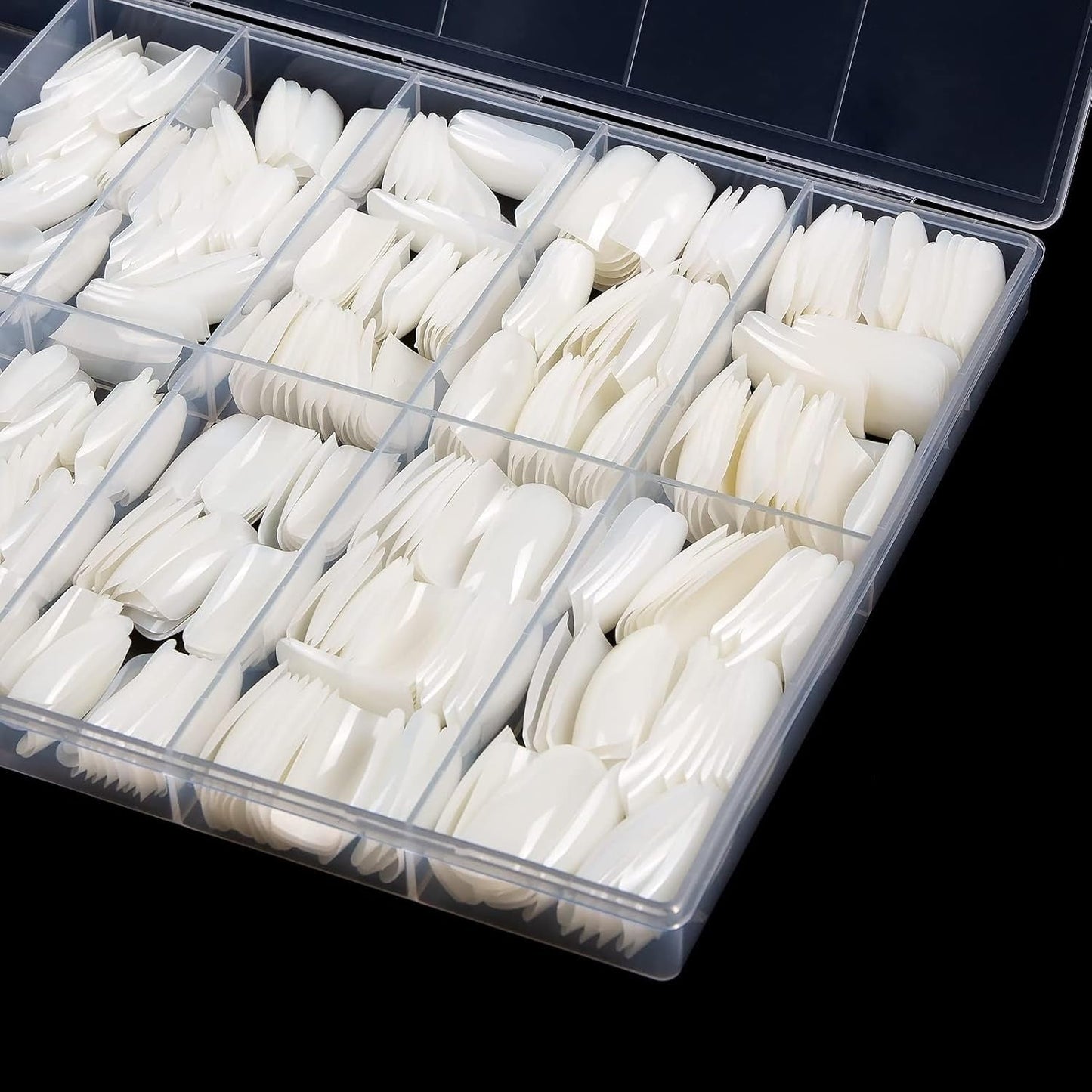 Faux ongles artificiels naturels, 500 pièces, pointes de cercueil pour femmes et filles