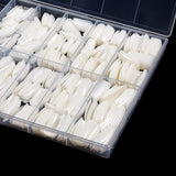 Faux ongles artificiels naturels, 500 pièces, pointes de cercueil pour femmes et filles