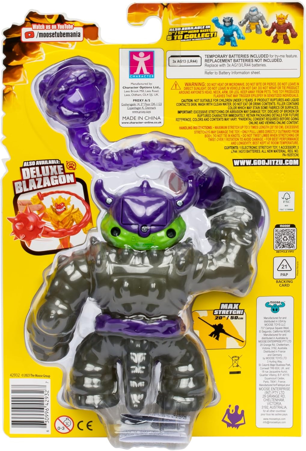 Heroes of Goo Jit Zu Stretch Strikers Deluxe Hero Pack Rock Jaw Figurine extensible avec plus de 20 figurines Cool Fighting Gear Naty Shop