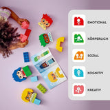 LEGO DUPLO Big Feelings, jeu de construction à empiler avec 23 briques colorées et 4 figurines, jouet de motricité pour favoriser le développement social et émotionnel des jeunes enfants à partir de 18 mois 10415 Jeux de construction Beuche den LEGO-Store