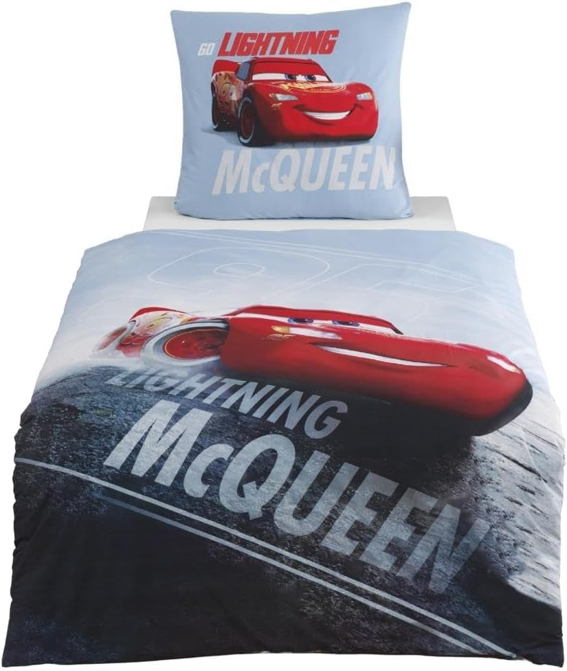 Linge de lit enfant, divers personnages de dessins animés, 100% coton Linge de lit - enfant Naty Shop Cars