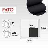 - Mouchoirs en papier jetables douceur et douceur, paquet de 40 mouchoirs taille 38 x 38 pliés en 4, 2 épaisseurs de couleur noire, papier 100 % pure cellulose certifié Fsc (paquet de 2)