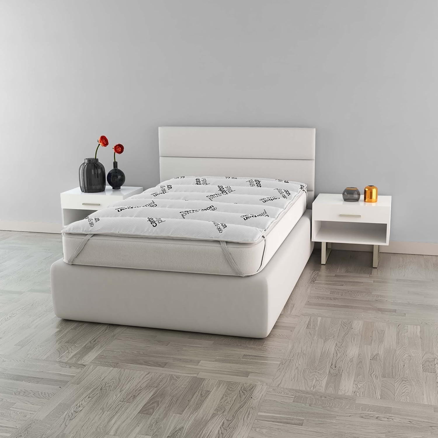 MB Home Italia, Topper, Thermocontrol, Double 160X195 Cm Couettes et couettes Naty Shop Petit double 120X195 Cm Charbon