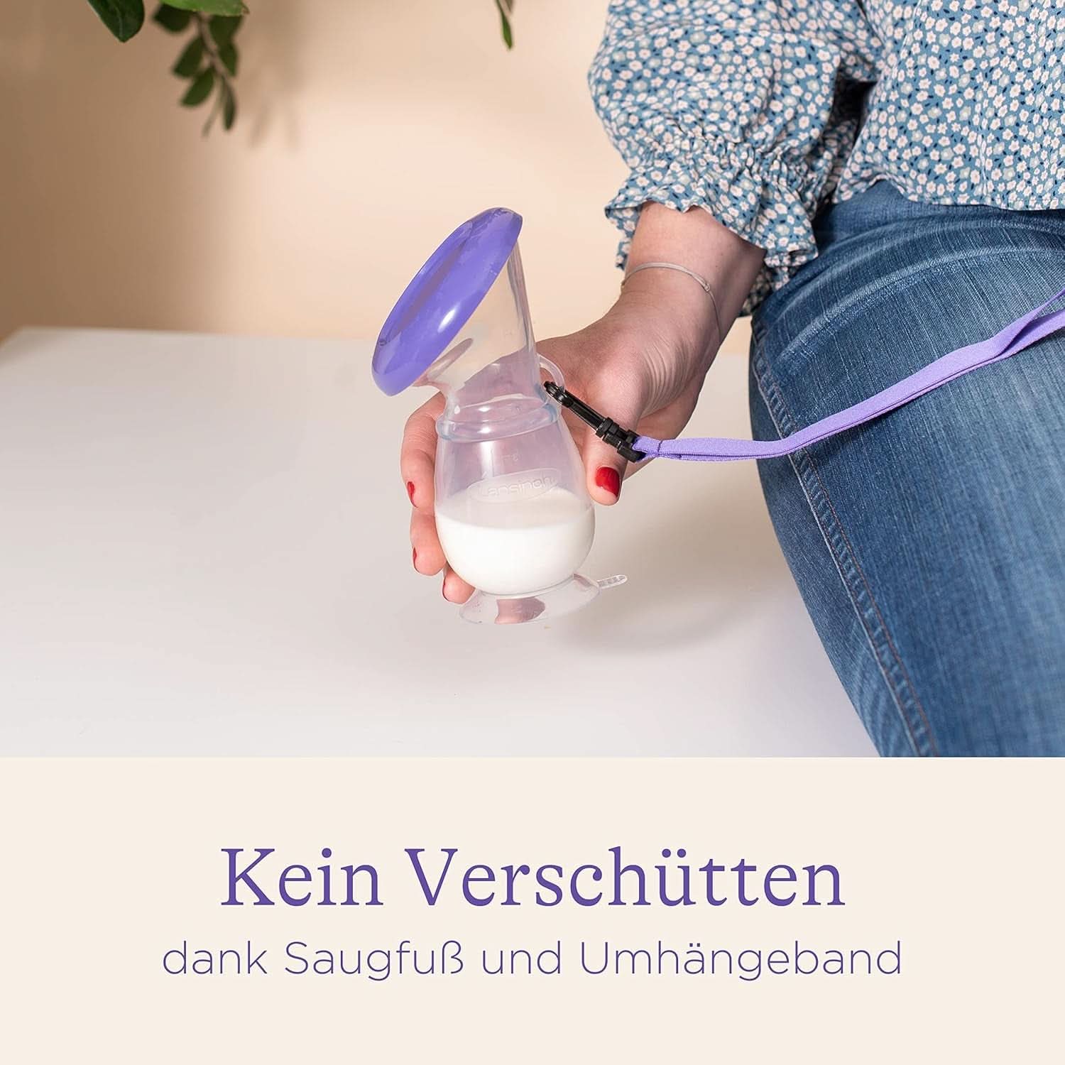 Lansinoh Silikon Milchpumpe & Muttermilchauffänger - Angenehmes & Extrem Weiches Silikon - Rettet Jeden Tropfen Muttermilch - Alternative Zu Milchauffangschalen, 1 Stück (1Er Pack) Accessoires Alimentation et allaitement Bebe Naty Shop