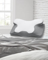 Oreiller cervical 2 en 1 Oreiller en mousse à mémoire de forme Oreiller orthopédique ergonomique 2 hauteurs de couchage Oreiller de soutien du cou pour soutien latéral/dos/ventre Oreillers orthopédiques cervicaux Naty Shop