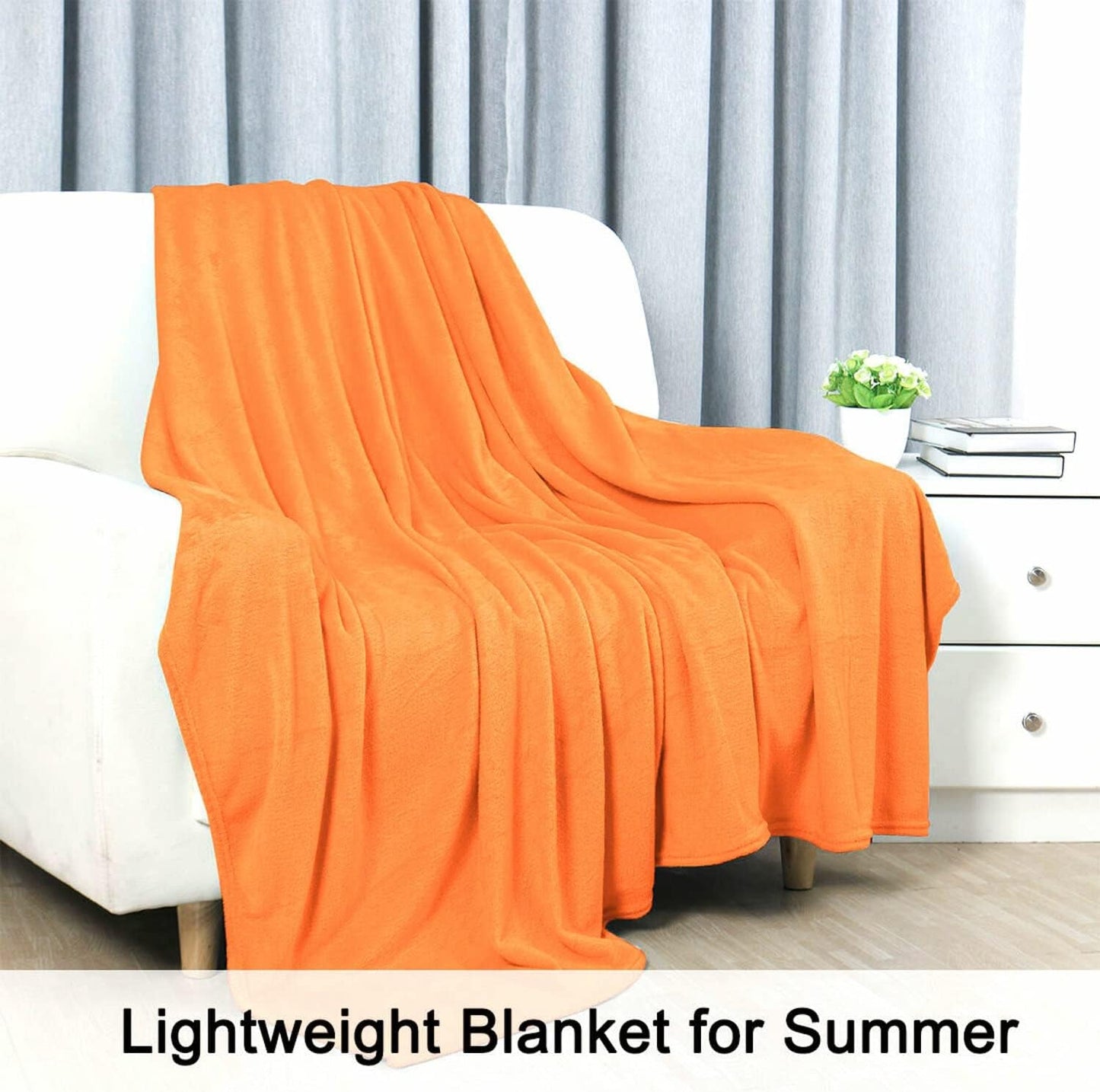 Sourcing Map Couverture douillette couvre-lit couverture polaire douce et chaude comme couverture de canapé couverture de canapé salon et couverture câline couverture en laine douce en peluche Orange 150X200Cm Lits et couvertures Besuche den uxcell-Store