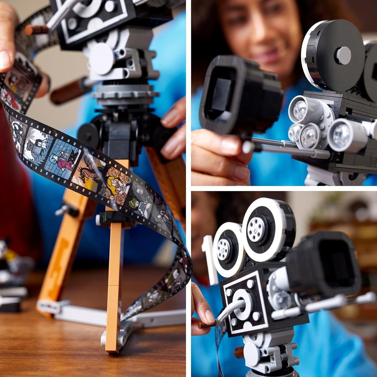 LEGO | Appareil photo Disney - Hommage à Walt Disney, Ensemble pour adultes avec mini-figurines de Mickey et Minnie Mouse, figurines de Bambi et Dumbo, Cadeau pour femmes, hommes et fans, Exposition 43230 Jeux de construction Besuche den LEGO-Store
