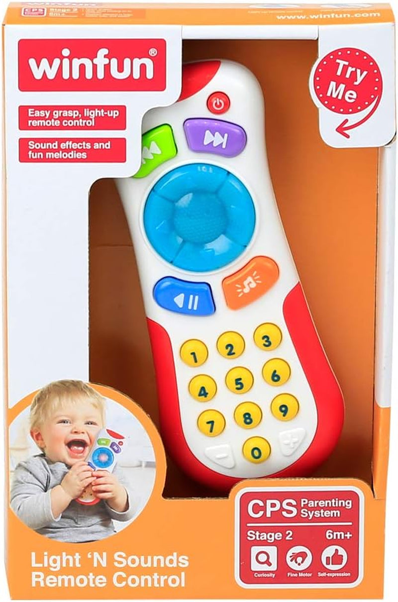winfun 44722 Mon premier contrôleur sans personnage avec sons, multicolore, S Baby Toys Naty Shop