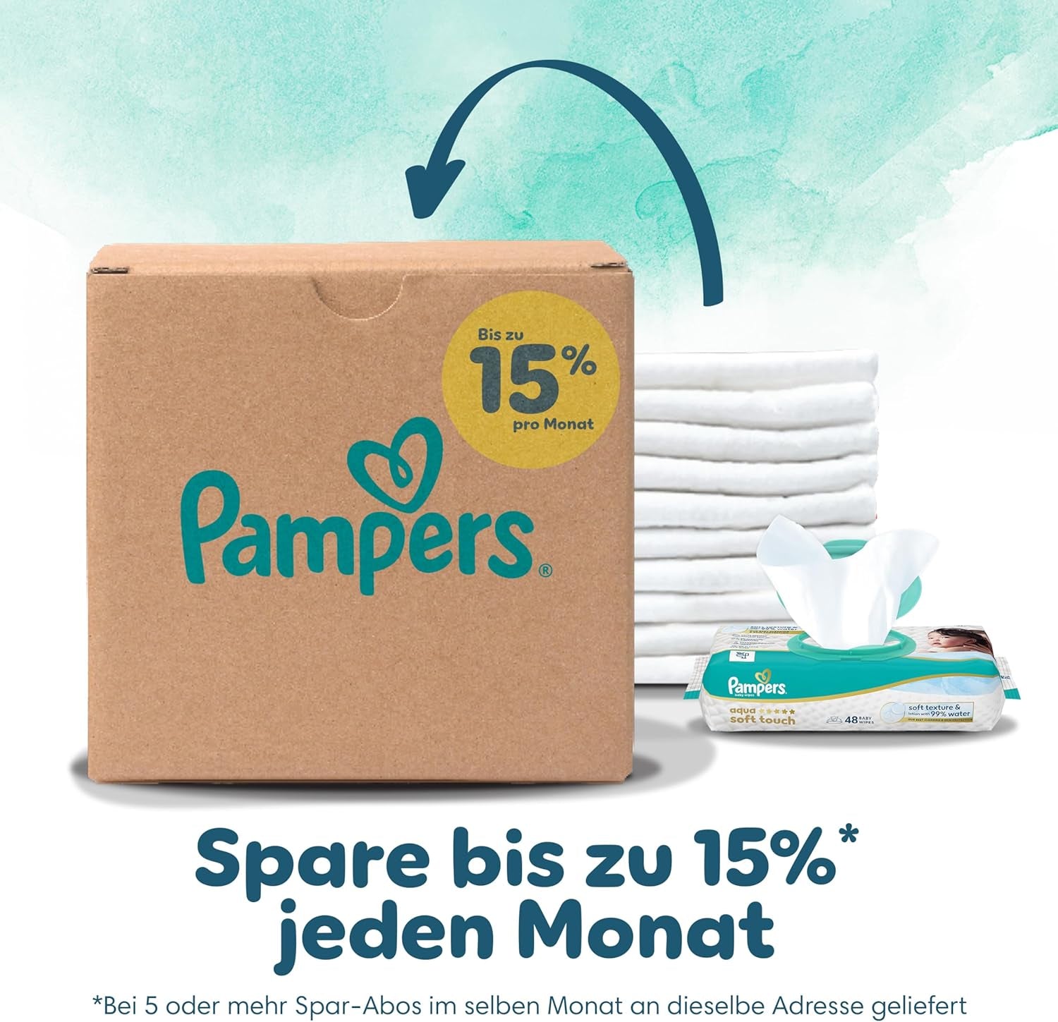 Couches Pampers Harmony taille 2, 204 couches, 4kg-8kg, protection douce de la peau avec protection 100% Pampers