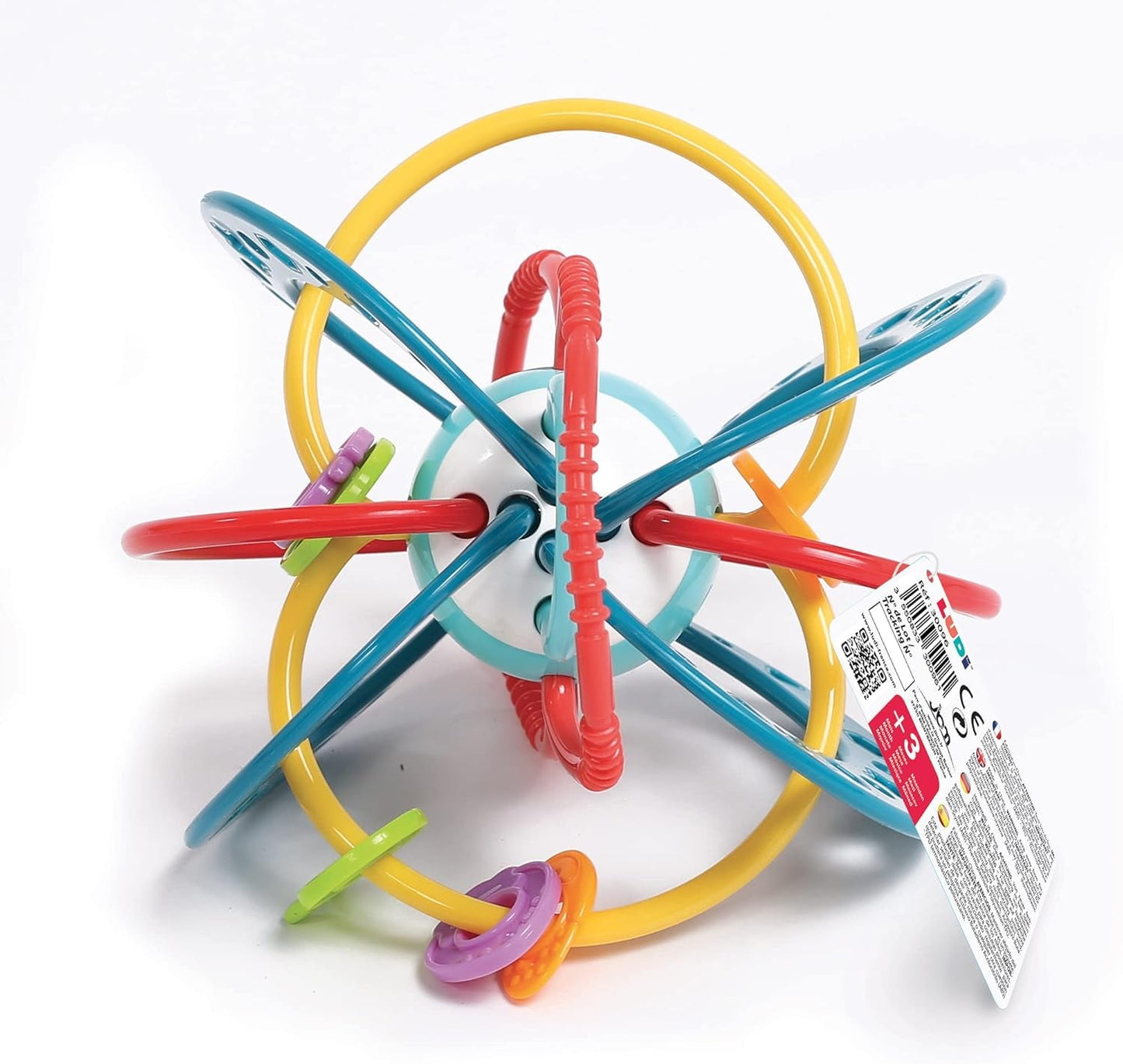 LUDI - Planète Cloche - Jouet pour enfant - Dès 3 mois - Couleurs vibrantes, textures différentes et forme originale - Favorise la motricité fine et la dextérité Bebe Naty Shop Jouets