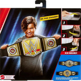 Mattel Ceinture de championnat WWE Mattel, jeu de rôle et costume de championnat universel incontesté de la WWE, env. Ceinture en simili cuir de 100 cm de long avec raccord unique, figurines HYJ35 Naty Shop