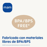 Sucette MAM Clip It ! Broche & Original S226 Skinsoft™ silicone, ultra-doux, pour bébés à partir de 0 mois