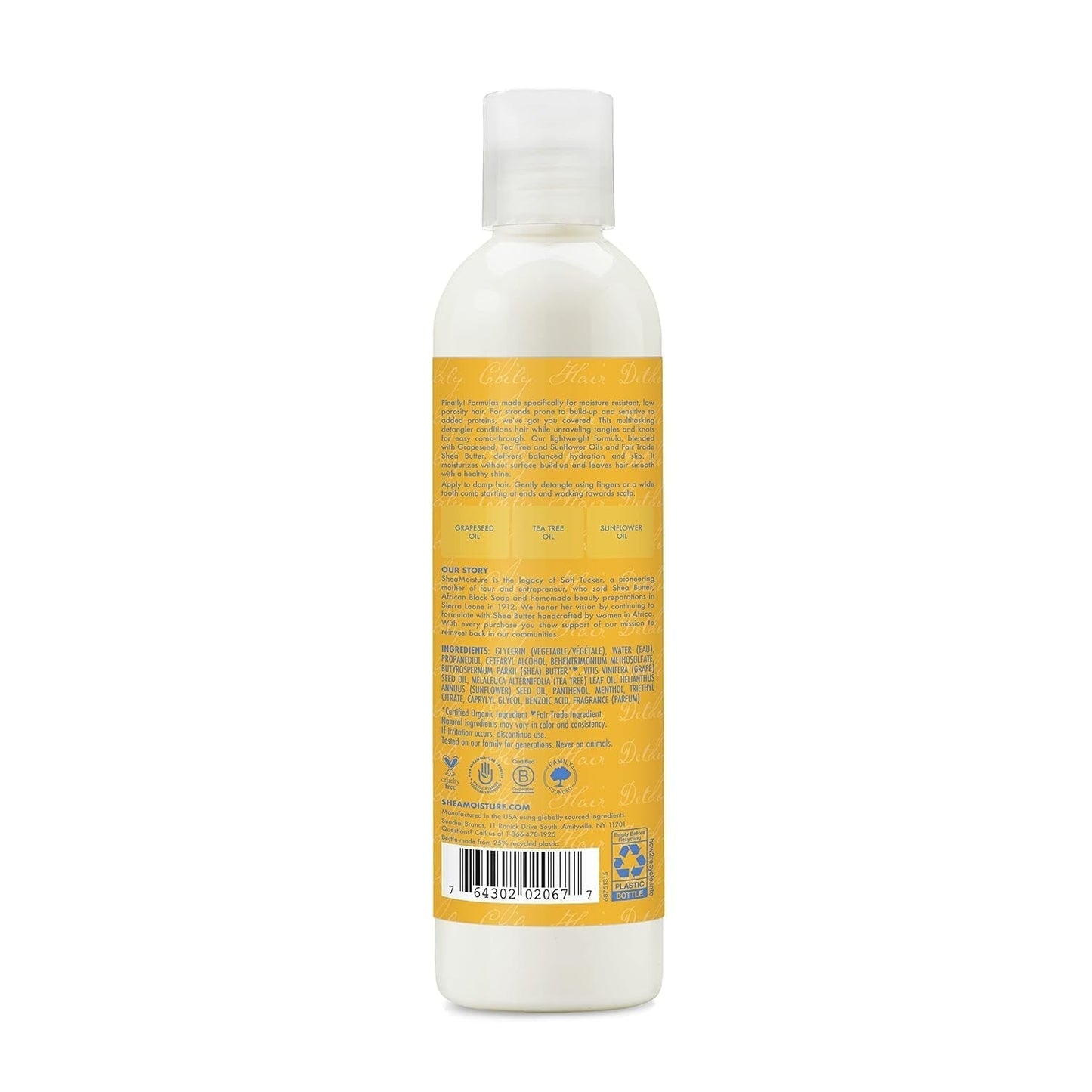 Produit démêlant hydratant en apesanteur Flacon de 237 ml pour cheveux bouclés/ondulés Produits démêlants Naty Shop