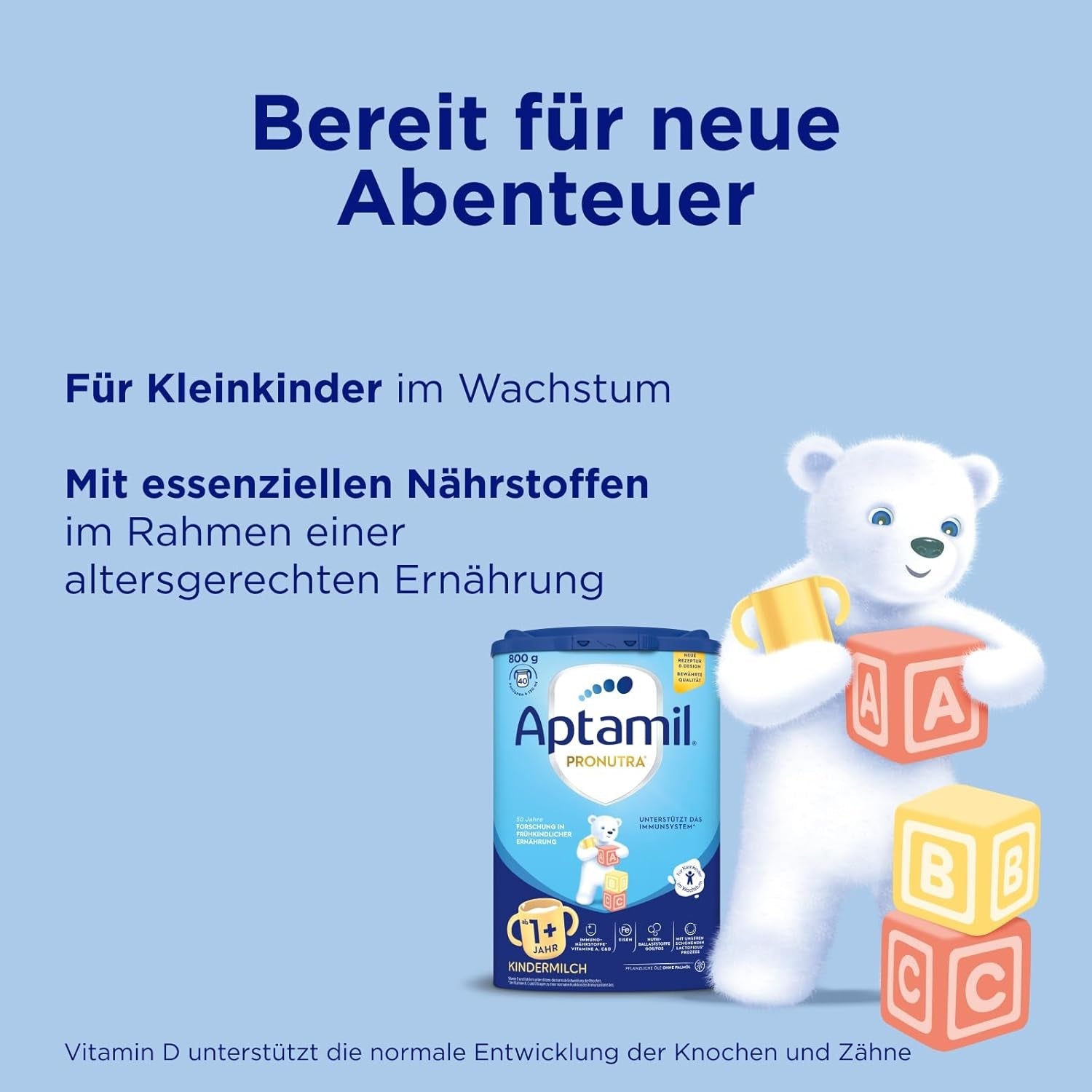 Aptamil Lait de Croissance 1 Plus - Lait de Croissance dès 1 an - 800g