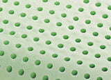 Oreiller orthopédique de soutien du cou - Aloe biologique - Aloe Vera Oreiller viscoélastique Hauteur 14 cm Housse 100% coton Oreiller visco - Oreiller en mousse à mémoire de forme - Fabriqué en Italie Naty Shop Oreillers standards