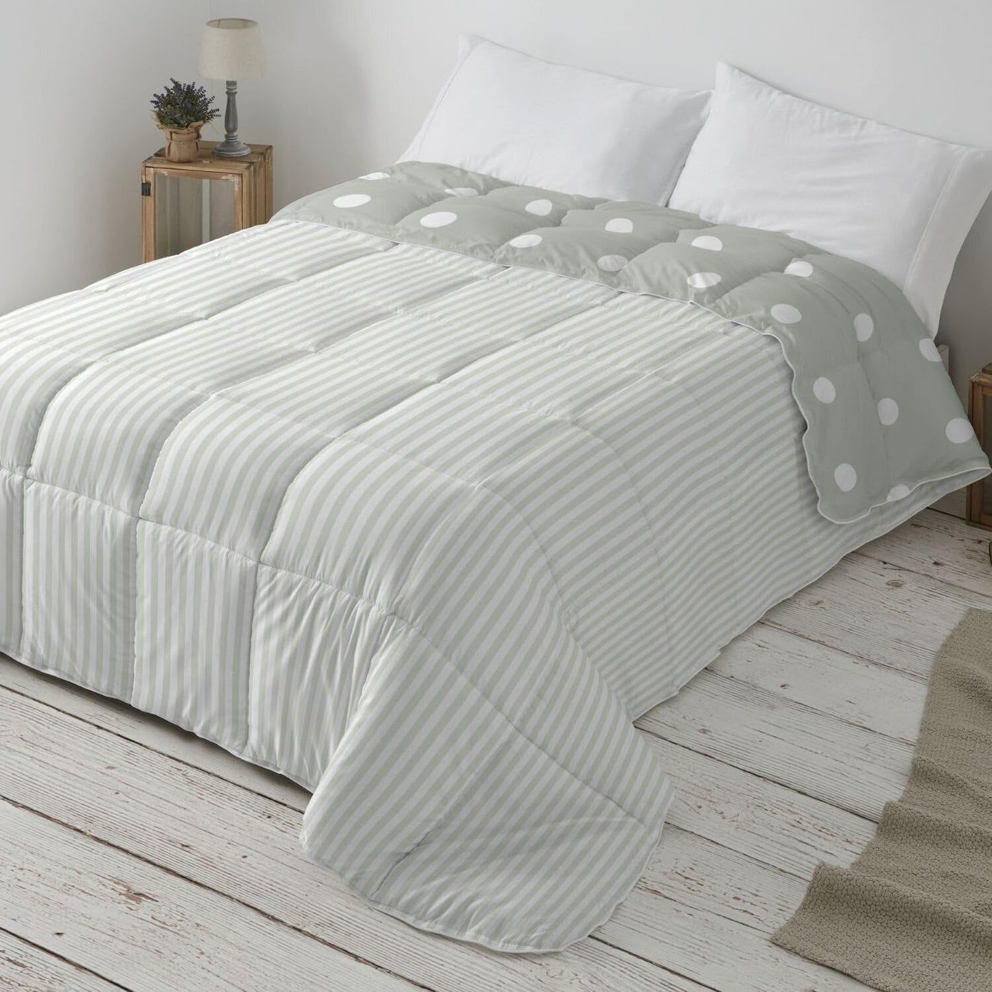 Couette couette synthétique vert menthe Ancho 150 à 160 cm Couettes et couettes Naty Shop