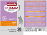 Animonda INTEGRA PROTECT nourriture humide pour chats diabétiques à la viande de dinde (24 x 85g), recommandée par les vétérinaires pour le diabète, un aliment diététique complet pour chats adultes, développé en collaboration avec des vétérinaires.
