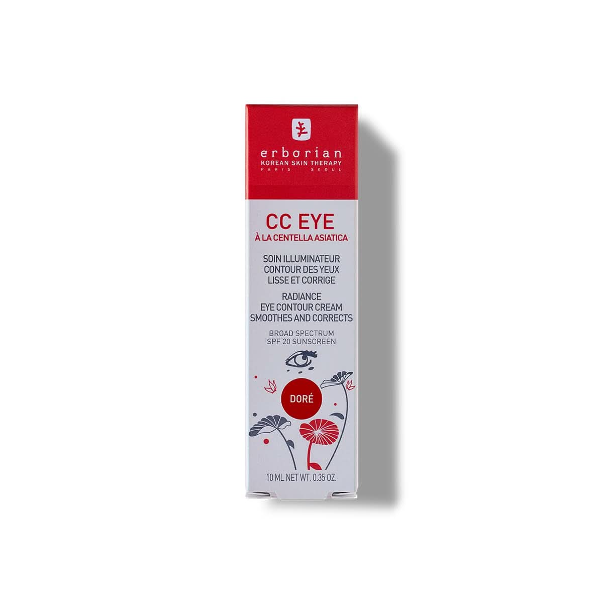 Erborian - CC Eye Cream Gold à la Centella Asiatica - Correcteur contour des yeux Cosmétiques et Beauté Naty Shop