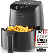 COSORI Friteuse à air chaud Airfryer, friteuse à air 12 en 1 XXL 6,2 L, friteuse à air chaud avec fenêtre de visualisation et rappel de brassage, 80 recettes appareils électroménagers Naty Shop Light Black 2L Mini