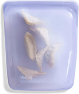Stasher Bag Sac alimentaire réutilisable en silicone de qualité supérieure, demi-gallon, bleu, durable, four, lave-vaisselle, congélateur, sac à déjeuner écologique, préparation des aliments, 1893 ml, boîtes de conservation des aliments Naty Shop Lavande
