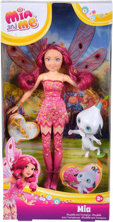 Simba 109483042 Poupée Mia and Me, Phuddle avec Trumptus, Elfe avec ailes et jambes mobiles, 6 pinces à cheveux, 2 bracelets, à partir de 3 ans, multicolore, 23 cm