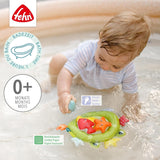 Filet de bain grenouille Fehn - Jouet de bain pour bébé pour baignoire - Jouet aquatique flottant pour un bain joyeux - Jouet de bain pour bébés et jeunes enfants à partir de 0 mois Jouets pour bébés Naty Shop