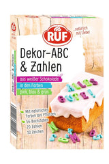 RUF Mini Marshmallows, couleurs pastel, 45 grammes Naty Shop Lettres + Chiffres 32 grammes