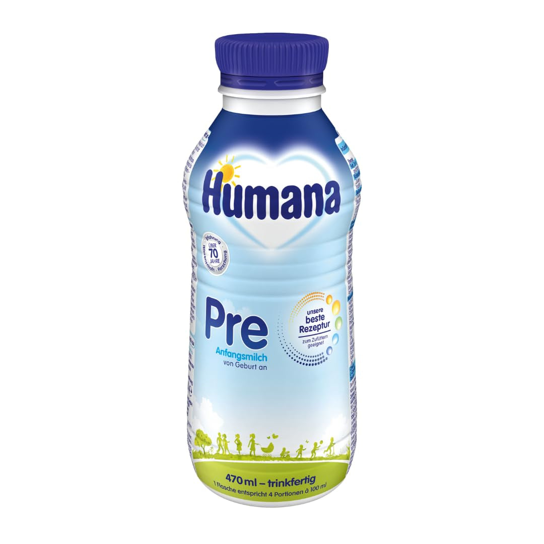 Lait infantile Humana PRE, prêt à boire, flacon de 470 ml