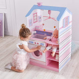 Olivia'S Little World Teamson Kids 18 pouces bébé poupées en bois maison de poupée double face chambre d'enfant TD-11460W Maisons de poupées Naty Shop