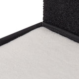 Relaxdays Katzenhöhle, pliable, 3 Liegeplätze, Katzenhaus mit Kratzfläche, HBT: 36,5x112x41 cm, Katzenversteck, schwarz