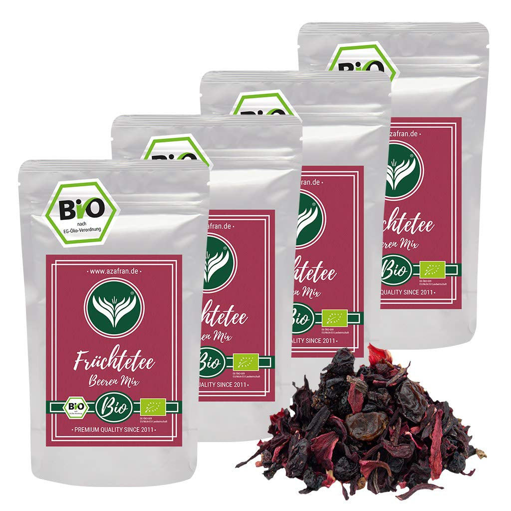 Azafran BIO Thé aux fruits Mélange de fruits rouges 250 g