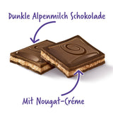 Milka Black Milk – Chocolat noir alpin fourré au lait et au nougat crémeux – 85g