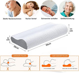 Ecosafeter Oreiller en mousse à mémoire de forme Oreiller de soutien cervical Oreiller ergonomique pour différentes positions de sommeil avec housse amovible Oreillers orthopédiques cervicaux Naty Shop