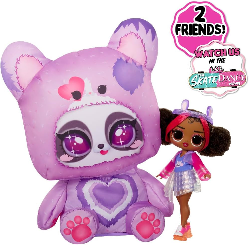 Mdr Surprise ! Costume de préadolescent, cerceaux surprise, jolie poupée mannequin avec costume gonflable de panda violet et de nombreuses surprises, y compris de superbes vêtements et accessoires - Idéal pour les enfants âgés de 4 ans et plus