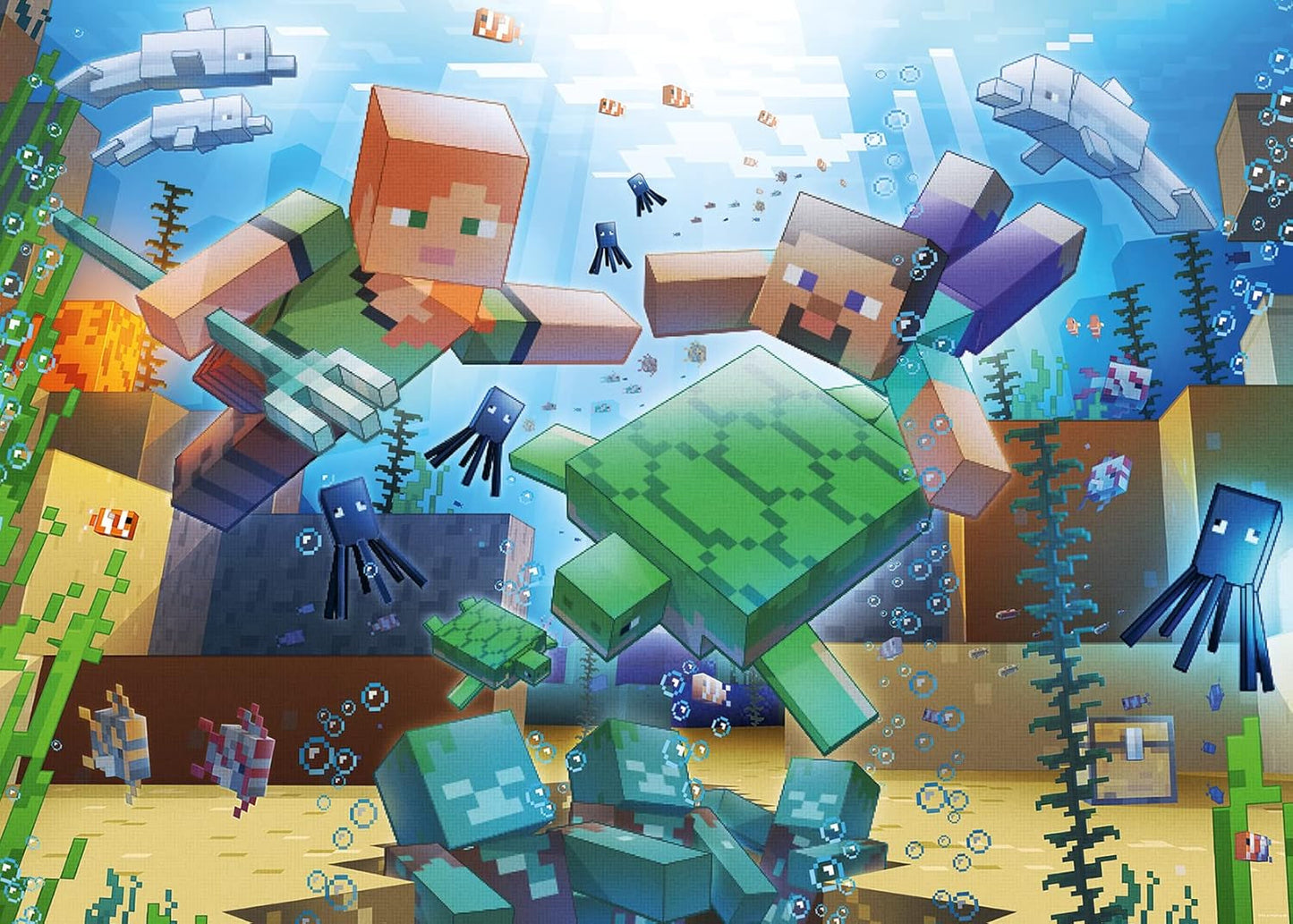 Ravensburger Puzzle 12000421 – Mosaïque Minecraft – Puzzle Minecraft 1000 pièces pour adultes et enfants à partir de 14 ans Naty Shop Old Design