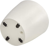 Dehner Mila pot de fleur avec système d'arrosage automatique, Ø 30 cm, hauteur 26 cm, plastique, blanc