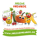 FRECHE FREUNDE Chips de Fraises Bio, Chips de Fruits Lyophilisés, Fruits Secs Tranchés Naturels Sans Sucre Ajouté, Végétalien, Sans Lactose, Sans Gluten, Paquet de 12 (12 x 12g)