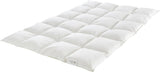 Couette chaude Badenia Trendline Eco avec 90% duvet et 10% plumes classe I, 135 X 200 cm, blanche, certifiée Oeko-Tex, produite selon la norme de qualité allemande Couettes et couettes Naty Shop
