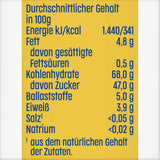 Barres pomme et banane (20 x 25g), sucrées uniquement avec des fruits, parfaite collation entre les repas, préparées à partir d'ingrédients strictement contrôlés et sélectionnés.
