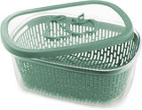 Scie pour conserver l'arôme des fruits, plastique, verte, 4 LT - rectangulaire Boîtes de conservation alimentaire Naty Shop Green 4 Lt - Rectangulaire