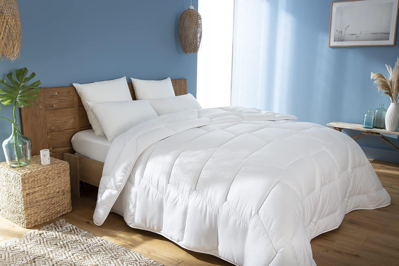 Couette Bio Attitude, coton 300, coton, blanc, 140 X 200 cm Couettes et couettes Naty Shop