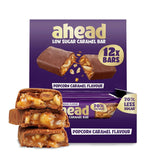 Barres de chocolat au caramel et aux noisettes à venir | 12 tablettes de chocolat x 35 g sans sucre ajouté | 1,9 g de sucre par barre | Goût croquant de noisette et de caramel | Bonbons à faible teneur en glucides | Pas d'huile de palme
