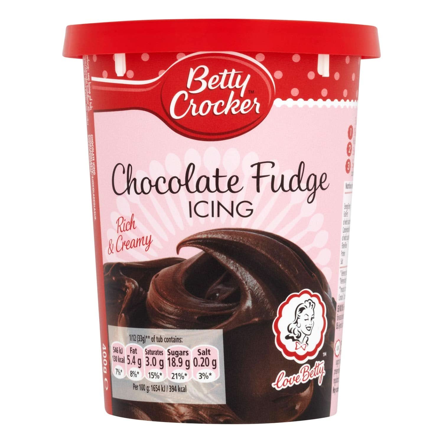 Betty Crocker, Glaçage pour gâteau au chocolat et caramel, 400 grammes Glaçages et Décor Naty Shop