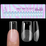 Btartbox Faux-ongles en amande extra courts - Gel à couverture complète X Soft XS - Semi-mat préformé pour salon d'ongles larges 320 pièces