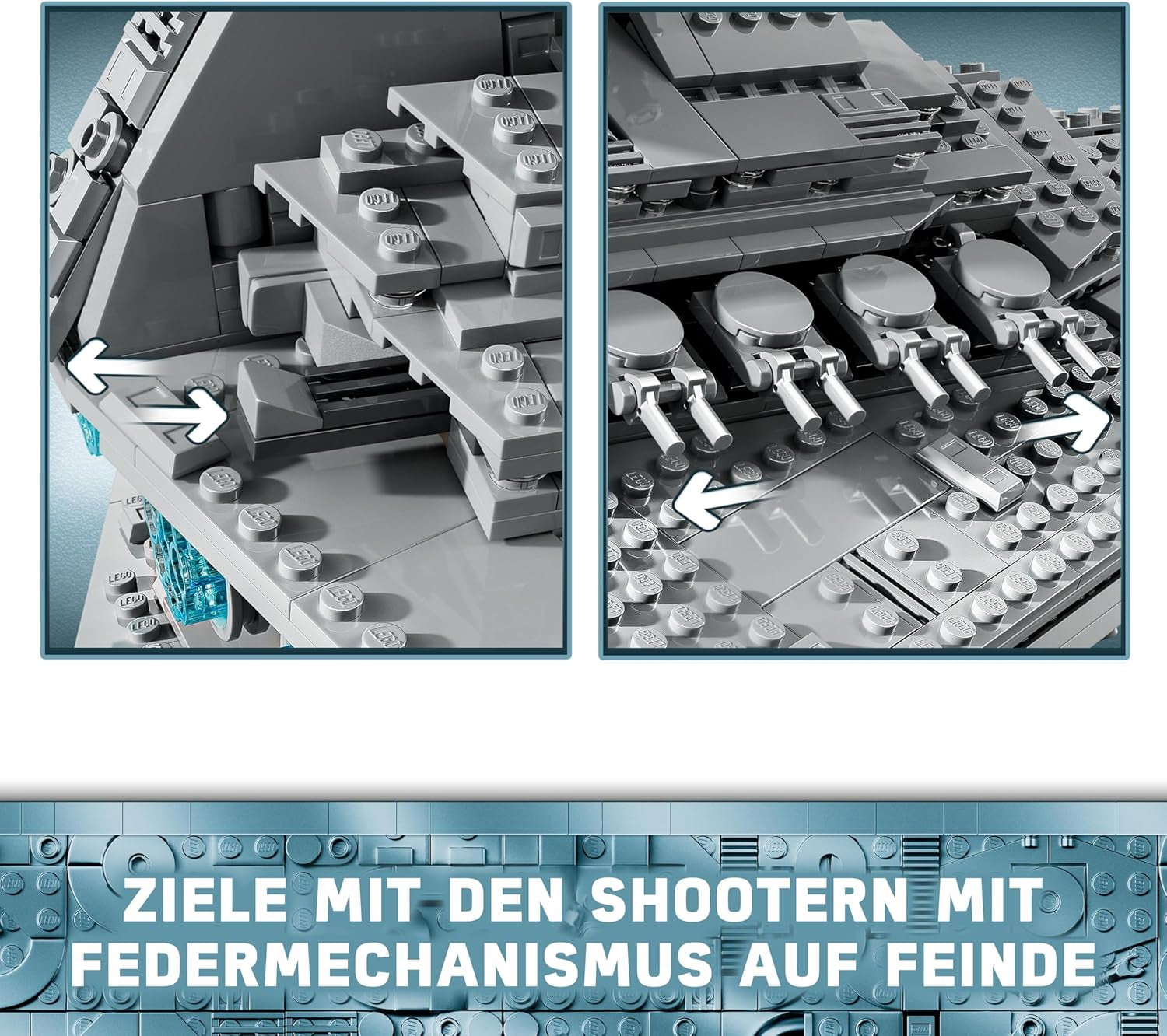 LEGO Star Wars Imperial Star Destroyer, ensemble de vaisseau spatial, jouet de construction, ensemble de jeu Dark Vador et Cal Kestis, cadeau d'anniversaire pour garçons, filles et fans 75394 Ensembles de construction Besuche den LEGO-Store