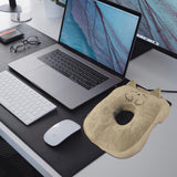 Oreiller de couchage de bureau en coton à mémoire de forme, mignon oreiller avec trou d'oreille, oreiller de couchage doux, oreiller d'oreille pour dormeur latéral pour femmes, filles et enfants (gris chaton) Oreillers orthopédiques cervicaux Naty Shop