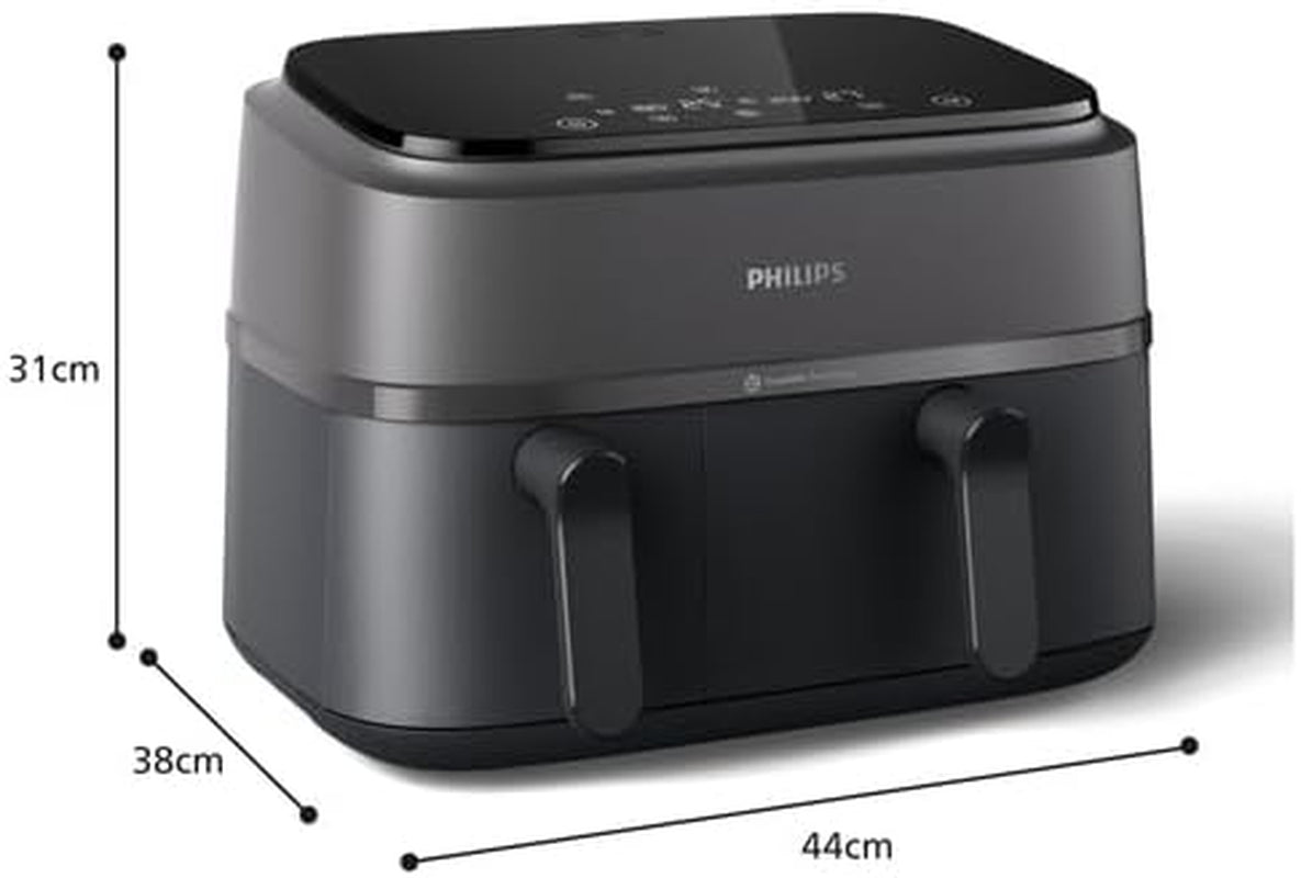 Philips Airfryer Dual Basket 3000 Series, 9L, 2 paniers, 2 plats prêts en même temps, technologie Rapidair plus électroménager à air chaud Naty Shop