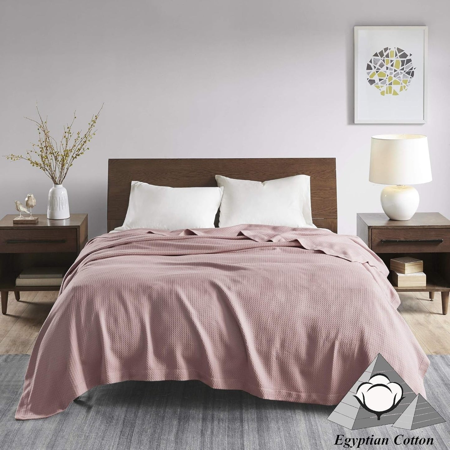 Madison Park Couverture de couette respirante 100 % coton égyptien de qualité supérieure, housse légère pour lit, canapé et canapé, lit double/queen Rose Naty Shop Couettes et couettes